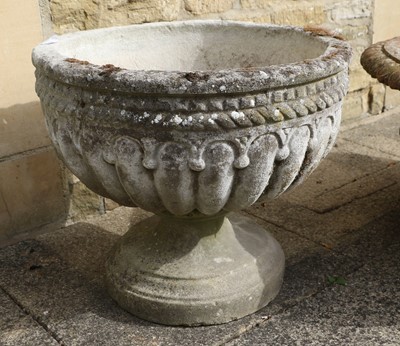 Lot 400 - A Composition Circular Garden Planter, modern,...