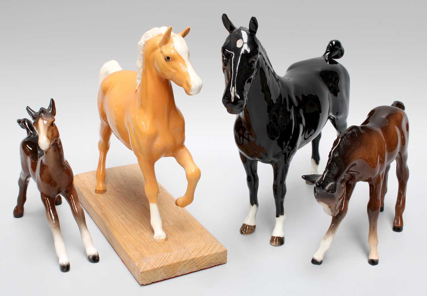 Lot 34 - Beswick Horses Including, Hackney "Black Magic"...