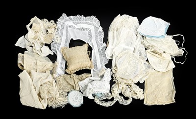Lot 2020 - Late 19th/Early 20th Century Lace Costume...