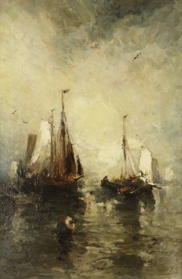 Lot 679 - Stephen Frank Wasley (1848-1934) Shipping in a...