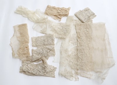 Lot 2025 - Early 20th Century Lace Trims, comprising four...