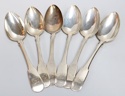 Lot 1055 - A Set of Six George III Silver Table-Spoons,...