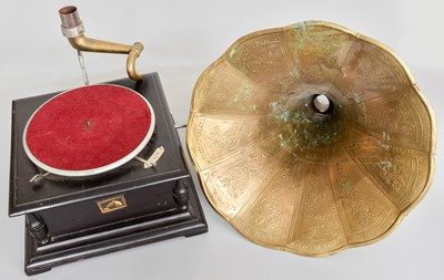 Lot 3117 - An Indian-Made Horn Gramophone