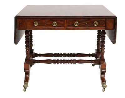 Lot 1268 - A George IV Mahogany Dropleaf Sofa Table, 2nd...