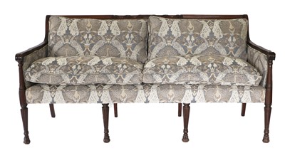 Lot 770 - A Regency-Style Carved Mahogany Three-Seater...