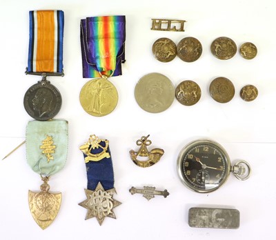 Lot 24 - A First World War Pair, awarded to 6145...