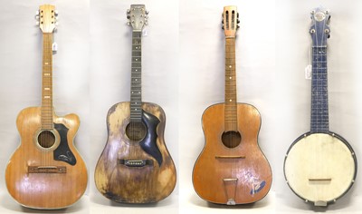 Lot 3106 - Three Acoustic Guitars