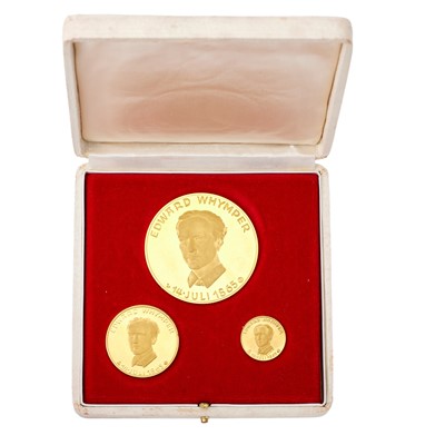 Lot 274 - Edward Whymper, Matterhorn Gold Medallion Set...