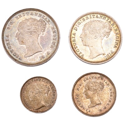 Lot 278 - Victoria, Maundy Set 1879, 4 coin set...