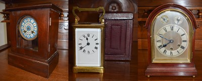 Lot 1388 - A Mahogany Chiming Mantel Clock, circa 1920,...