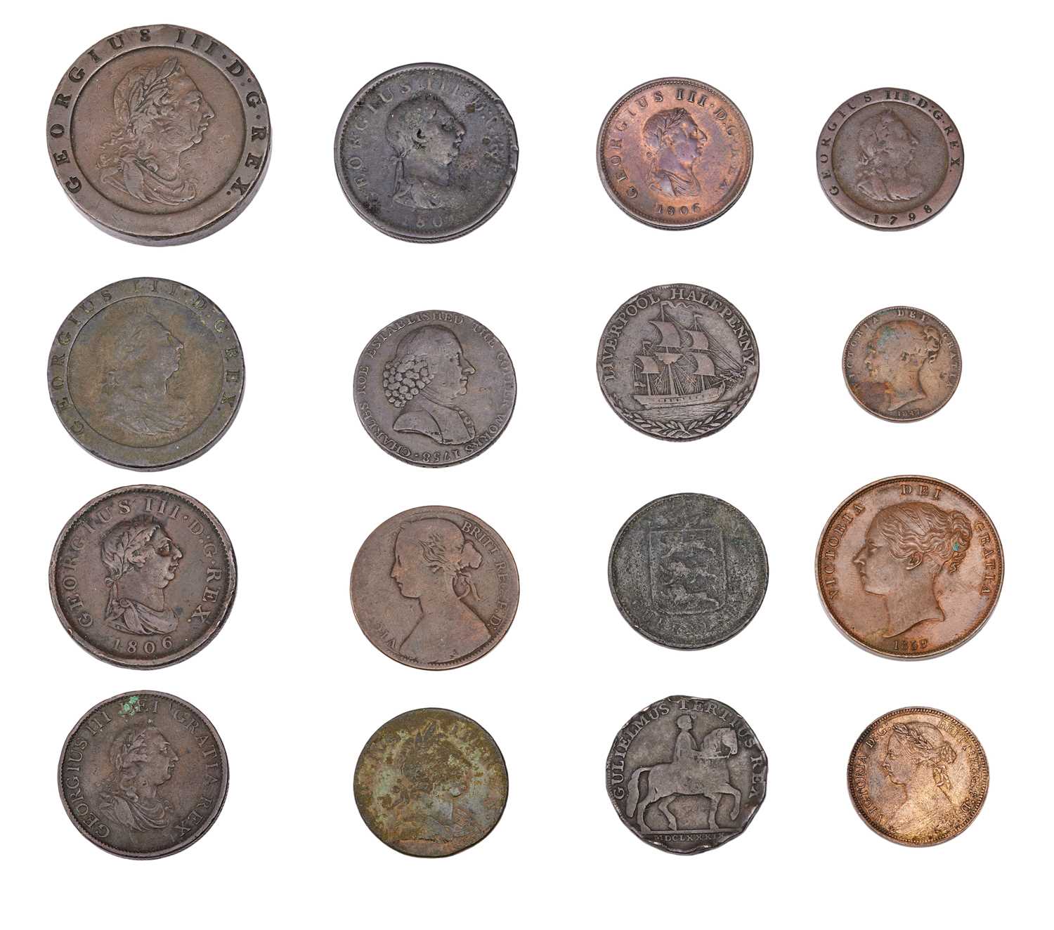 Lot 85 Assortment of British Bronze Coinage, 16