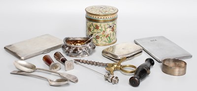 Lot 1059 - A Collection of Assorted Silver and Other...