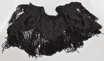 Lot 149 - A Victorian Black Beadwork Cape