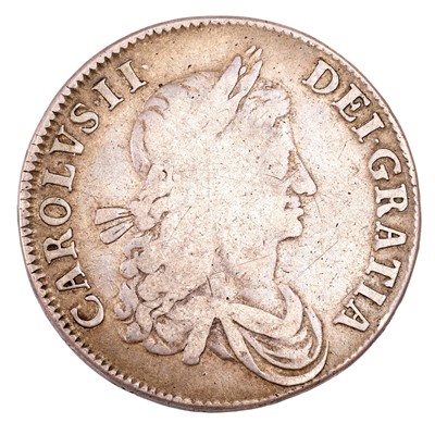 Lot 29 - Charles II, Crown 1662, first bust, no rose...