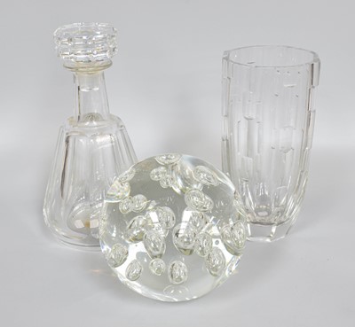 Lot 84 - A Baccarat Facetted Glass Decanter, 23.5cm...