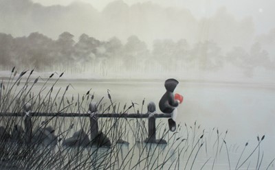 Lot 1190 - After Mackenzie Thorpe (b.1956) ''Still waters'...