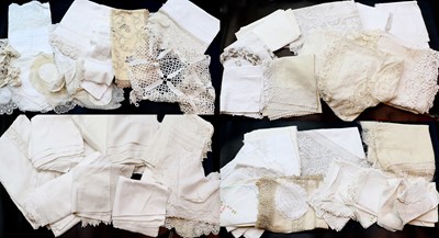Lot 2178 - Assorted Mainly 20th Century White Cotton...