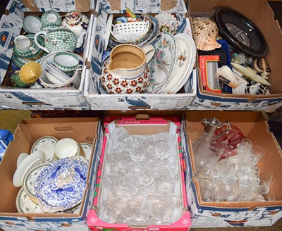 Lot 67 - Six Boxes of Ceramics, Glass and Other...