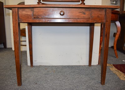 Lot 1326 - A 19th-century Elm Single Drawer Side Table,...