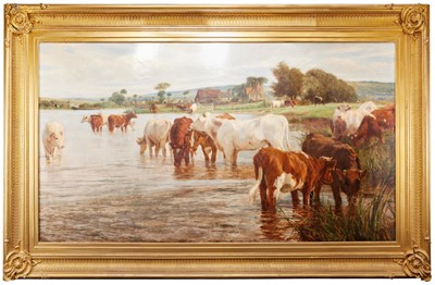 Lot 1075 - Circle of Dixon Clark (fl.1890-1902) Cattle...