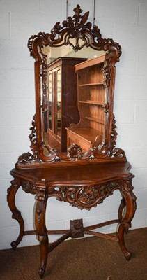 Lot 1395 - A Reproduction Chippendale Style Mahogany...