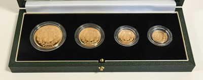 Lot 147 - UK, Gold Proof 4-Coin Sovereign Collection...