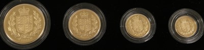 Lot 147 - UK, Gold Proof 4-Coin Sovereign Collection...