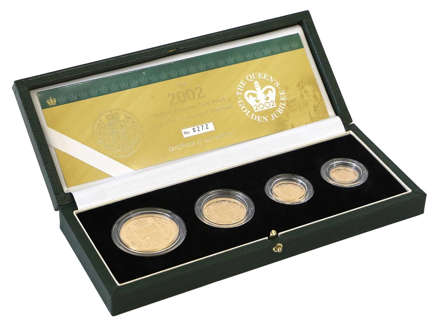 Lot 147 - UK, Gold Proof 4-Coin Sovereign Collection...