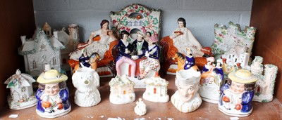 Lot 136 - A Collectiom of Victorian Staffordshire...