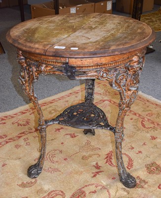 Lot 1303 - A Brittania Pub Table, 55cm by 76cm