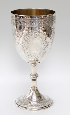 Lot 1030 - A Victorian Silver Goblet, by Walter and John...