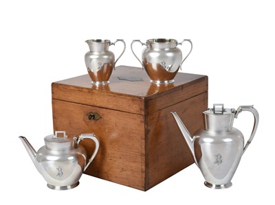 Lot 2089 - A Four-Piece Victorian Silver Tea and Coffee-Service