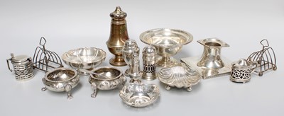 Lot 1072 - A Collection of Assorted Silver, including a...