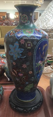 Lot 94 - A Japanese Cloisonne Vase, Meiji period,...