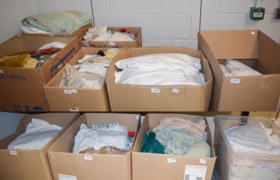 Lot 1247 - A Large Quantity of Assorted Textiles, white...