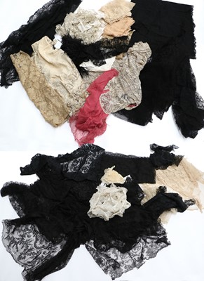 Lot 2022 - Assorted Lace Veils and Costume Accessories,...