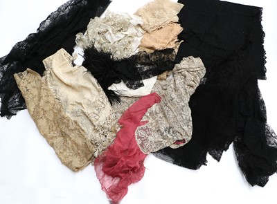 Lot 2022 - Assorted Lace Veils and Costume Accessories,...