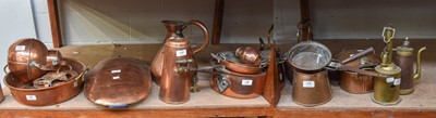 Lot 178 - Assorted 19th century Copper and Brass,...