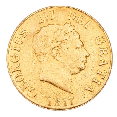 Lot 99 - George III, Half Sovereign 1817, (S.3786);...