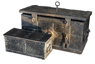 Lot 1100 - A German Iron Armada-Type Chest, 17th/18th...