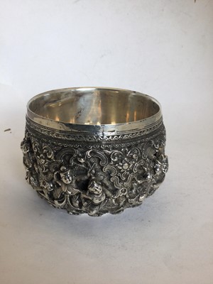Lot 2049 - A Burmese Silver Offering Bowl