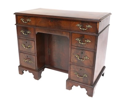 Lot 295 - A George III Mahogany Kneehole Desk, circa...