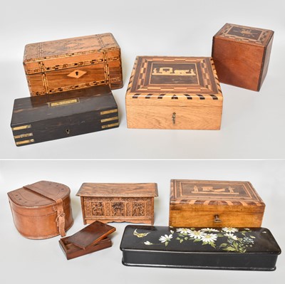 Lot 108 - Assorted Victorian Boxes, including marquetry...