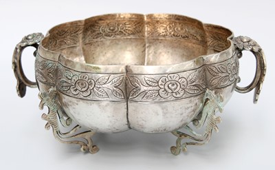 Lot 1088 - A Spanish Colonial Silver Bowl, Apparently...