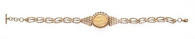 Lot 335 - A Half Sovereign Bracelet, the 1982 half...