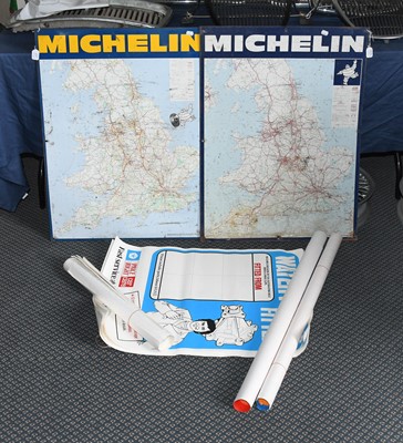 Lot 577 - Two Michelin Single-Sided Aluminium Map Signs...
