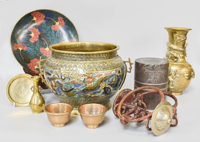 Lot 107 - Assorted Chinese Metalwares, including a...