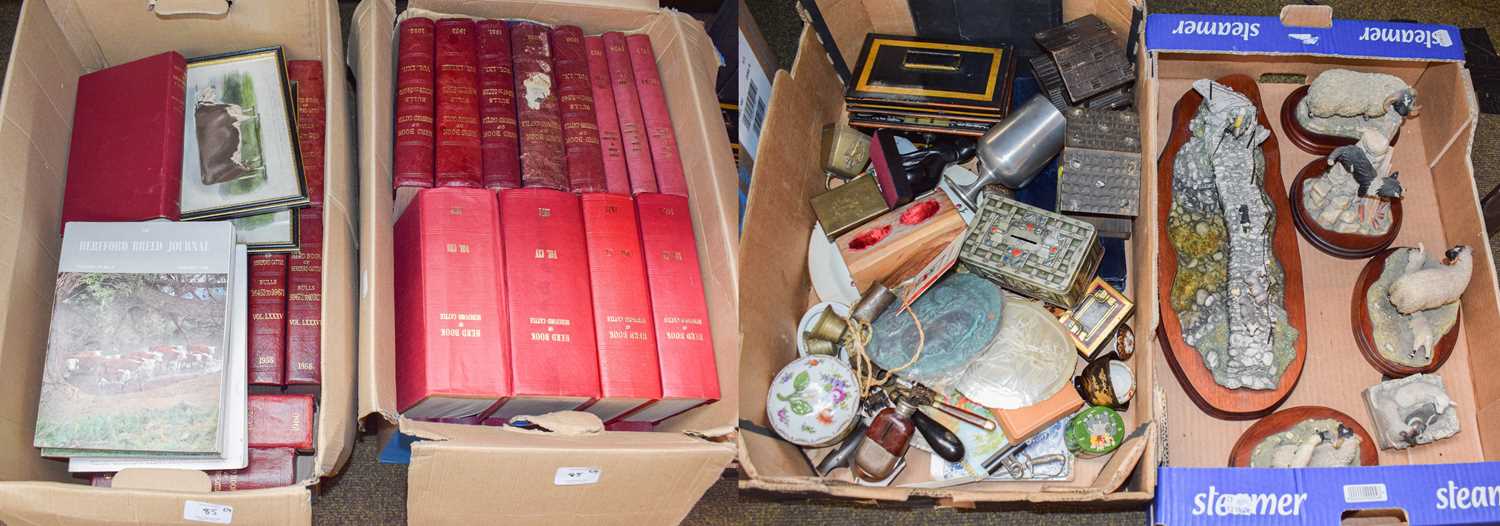 Lot 85 - Assorted Miscellaneous, to include Herd Book