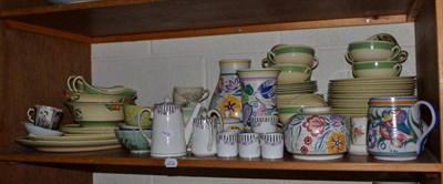 Lot 107 - A quantity of decorative ceramics including a Minton dinner service, Poole pottery, Susie...