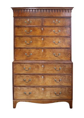 Lot 304 - A George III Mahogany Hepplewhite-Period Chest...